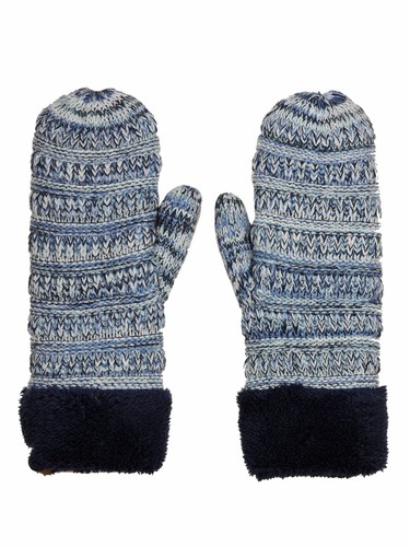 C.C Unisex Winter Warm Knit Soft Inner Fuzzy Lined Anti-Slip Cuff Mittens Gloves - Picture 86 of 111
