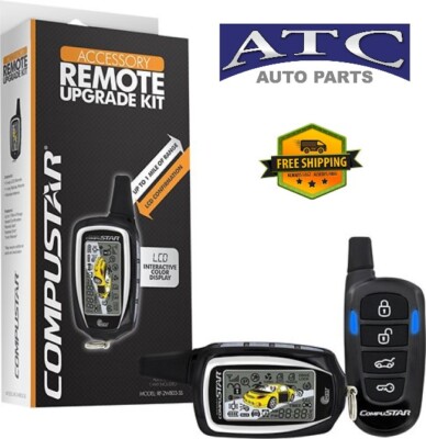 RF-2W803-SS Compustar  2-Way LCD Remote Kit for RSG6 Series Remote Start Systems