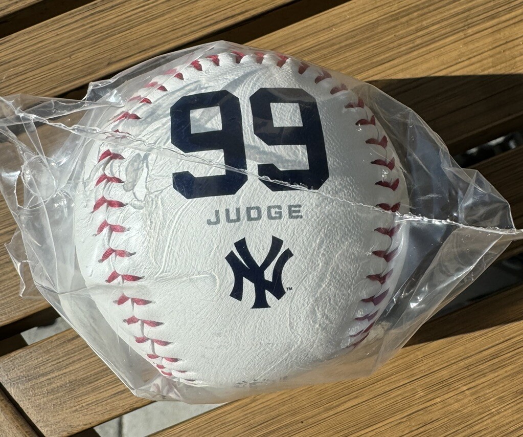 NY YANKEES WORLD SERIES BASEBALL AARON JUDGE #99 MLB RAWLINGS BALL