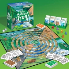 Hit the Habitat Trail Board Game STEM TOYS Animals Game Night Favorite