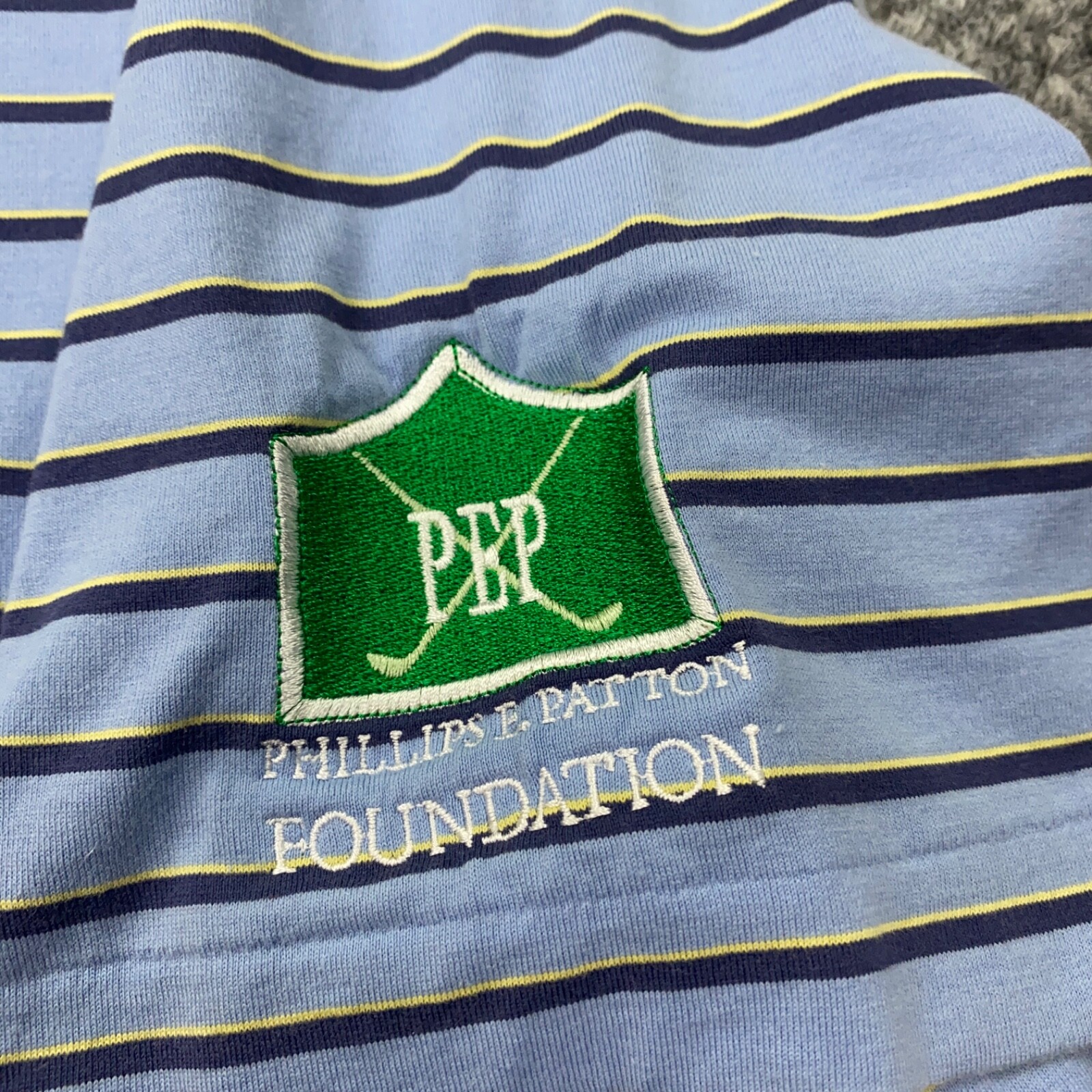 Polo Golf Ralph Lauren Uomo Large Blu Righe Pima Cotone Ricamo Pony