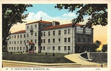 Wilmington Delaware~St Francis Hospital~Circle Drive Overhang~Front Door~1920s 