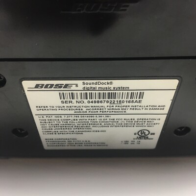 アンプ BOSE SOUNDDOCK Bose SoundDock Series III Lightning Connector Music System