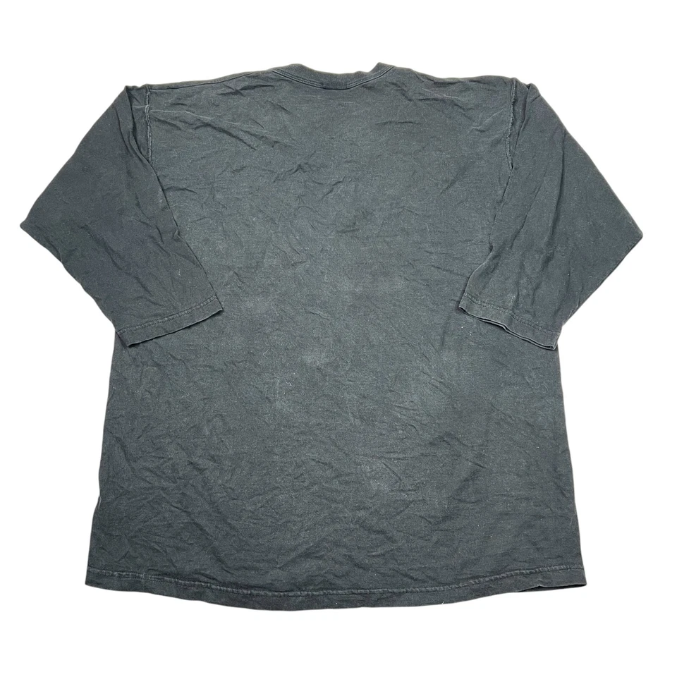 NHL VTG 00s Pittsburgh Penguins T-Shirt Johan Hedberg 3/4 Sleeve V-Neck Tee XL - Image 2 of 4