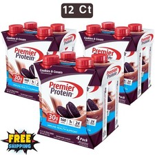 Premier Protein Shake, Cookies  Cream, 30g Protein, 11 fl oz, 12 Ct