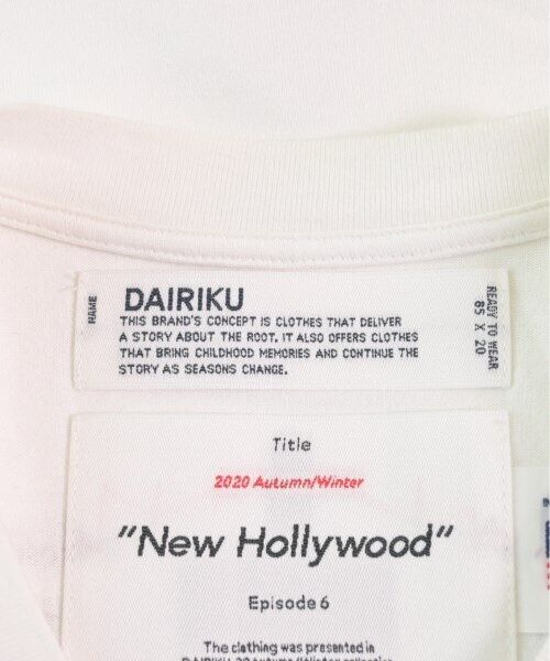 DAIRIKU T-shirt/Cut & Sewn White etc. M 2200501169086 | eBay DAIRIKU T-shirt/Cut & Sewn White etc. M 2200501169086 | eBay