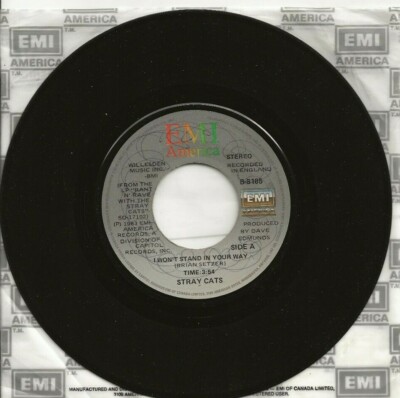 STRAY CATS I WON'T STAND IN YOUR WAY ACCAPELLA VERSION RARE CANADA SINGLE