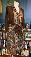 Herman Marcus Dress Granny Core Hippie Boho Women's Size 12 See Measurements Vtg