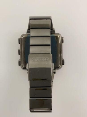 Seiko Active Matrix EPD Black Unisex Adult Watch - SBPA007 for