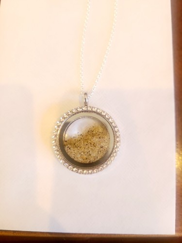 Sand Necklace , The Jersey Shore ,Asbury park NJ ,Beach pendant w/chain - Picture 13 of 15