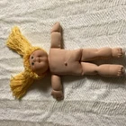 2004 Play Along Piggy Tail Cabbage Patch Baby Doll Bright Doreen Eyed See  Leg