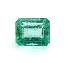 Octagon Cut 7 x 5 mm Loose Natural Emerald Untreated Gemstone 1.56 Ct Ethiopian