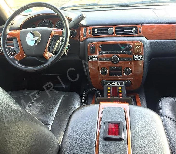 KIT DE MOLDURAS DE TABLERO DE MADERA INTERIOR CHEVROLET TAHOE SUBURBAN LS LT LTZ 2007 2008 08 2009 Foto 4 de 4