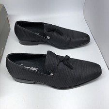 NEW Stacy Adams Tazewell Tassel Slip on Loafer Dress Shoes 8.5 Black
