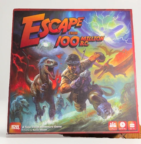 Escape From 100 Million BC Board Game IDW Games Complete Open Box