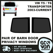 T5-T6.1 Transporter Pair Of Rear Barn Door Privacy Windows 2003-Current