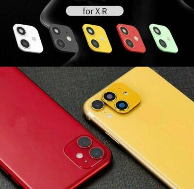 METALL KAMERA OBJEKTIV SCHUTZ AUFKLEBER ZUM UMRÜSTEN WECHSELN IPHONE XR ZU IPHONE 11