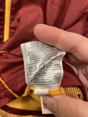 Reebok Washington Redskins Full Zip Jacket Windbreaker NFL Team Apparel Men Sz L - Picture 17 of 18