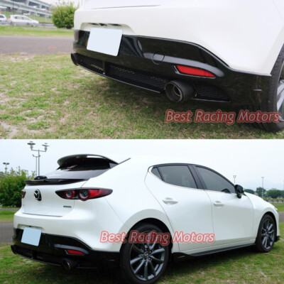 For 2019-2026 Mazda 3 5dr Hatchback MZ Style Rear Bumper Lip (ABS