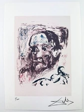 Salvador Dali Original Vintage Art Print Lithograph Signed Limited with COA