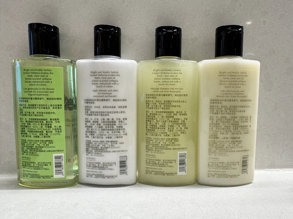 AGRARIA San Francisco Lemon Verbena 5 Pcs. Bath Toiletries Set. New Fresh! - Изображение 4 из 4