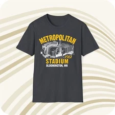 Metropolitan Stadium 1961 Classic Cut Football T-Shirt - Minnesota Vikings