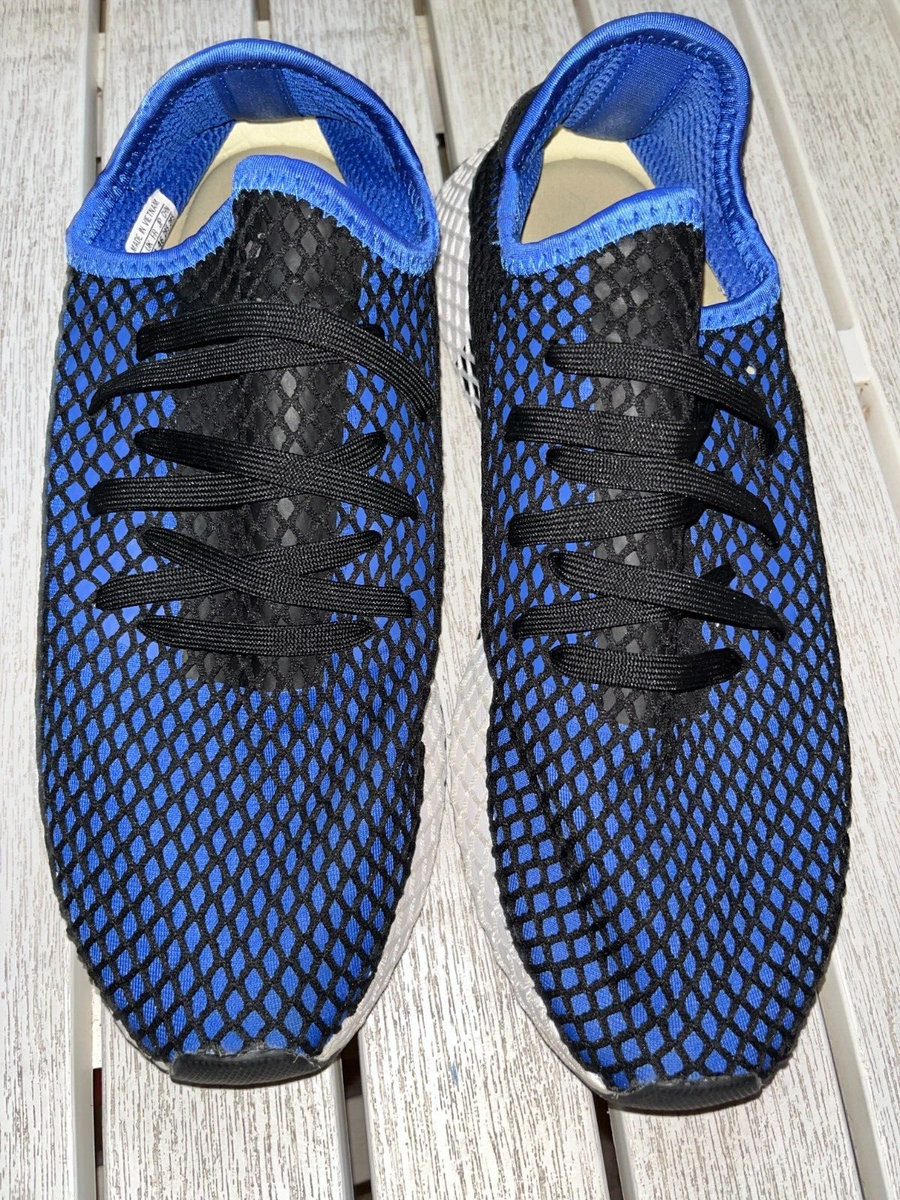 Adidas Deerupt Runner Hi-Res Blue Shoes Mens Size 12- Mesh Running Sneakers Adidas Deerupt Runner Hi-Res Blue Shoes Mens Size 12- Mesh Running Sneakers