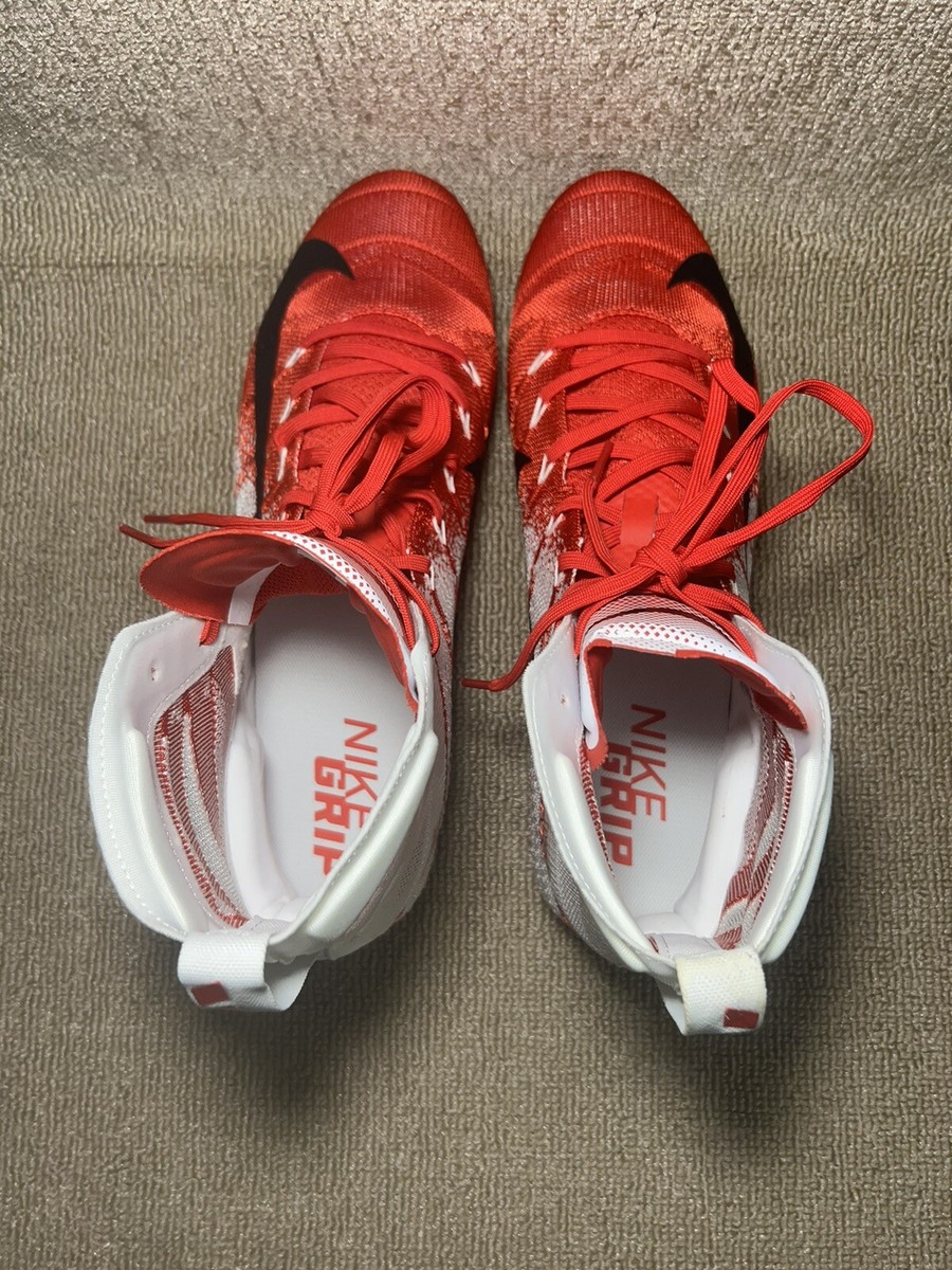 Nike Vapor Untouchable 3 Elite‎ Football Cleats White Gym Red Sz 12.5 AO3006-160 Nike Vapor Untouchable 3 Elite Football Cleats White Gym Red  main image 3