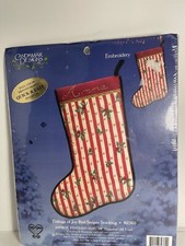 Candamar Designs Tidings Of Joy Stocking Craft Fabric Embroidery Kit 80360