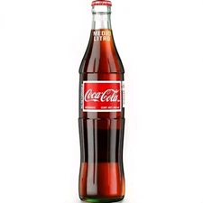 Coca-Cola Cane Sugar Mexican Soda Pop, 500 ml Big Glass Bottle Single 