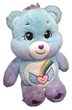 Care Bears 2021 Basic Fun Plush Cheer Bear Blue & Purple 12" Stuffed Toy