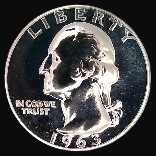 1963 United States Proof Washington Quarter