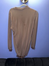Brown Dress W Fur Trim