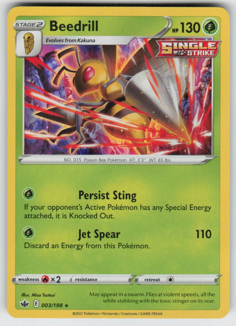 Holo Beedrill 003/198 Rare Chilling Reign Near Mint