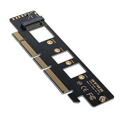 PCI-E 3.0 x4 to M.2 NGFF M Key 80mm SSD Nvme Black PCI-E to NVME 80mm+Capacitor