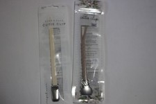2-PACK RYAN  ROSE CUTIE CLIP FOR PACIFIER BUFF AND IVORY
