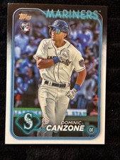 Dominic Canzone 2024 Topps Mariners RC Baseball Card #195 Rookie MLB Collectible