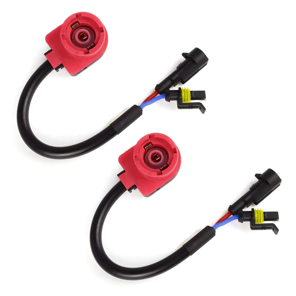 D4C D2S D2R D2C HID Connector Xenon Bulb Adapter Harness Plug Wire Socket Kits - Image 3 of 4