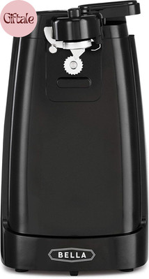Electric Can Opener and Knife Sharpener, Removable Cutting Lever, Cord Storage,