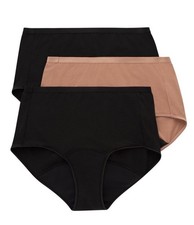 Hanes Comfort, Period. Women's Brief Underwear, Super Leaks, 3-Pack 9/2XL  A