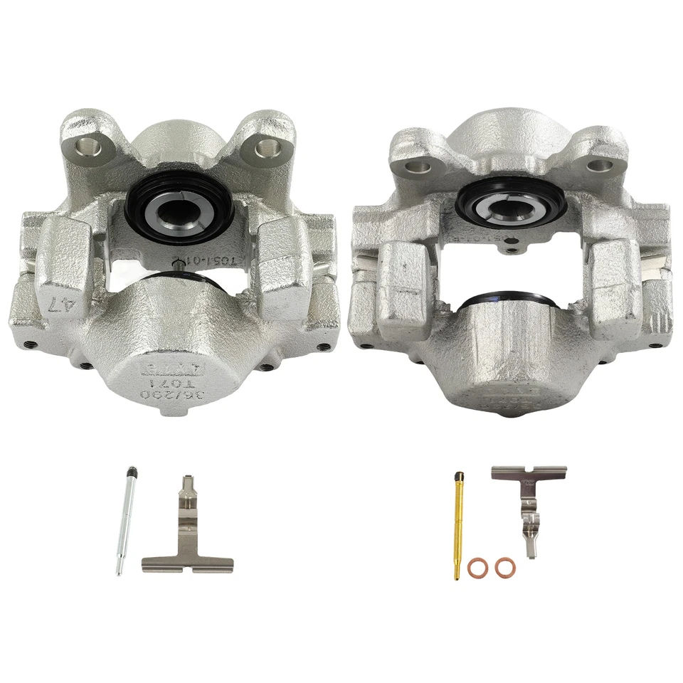 For 03-05 Mercedes-Benz C240 RWD 00-05 CLK320 2pcs Silver Rear Brake Calipers Foto 2 de 4