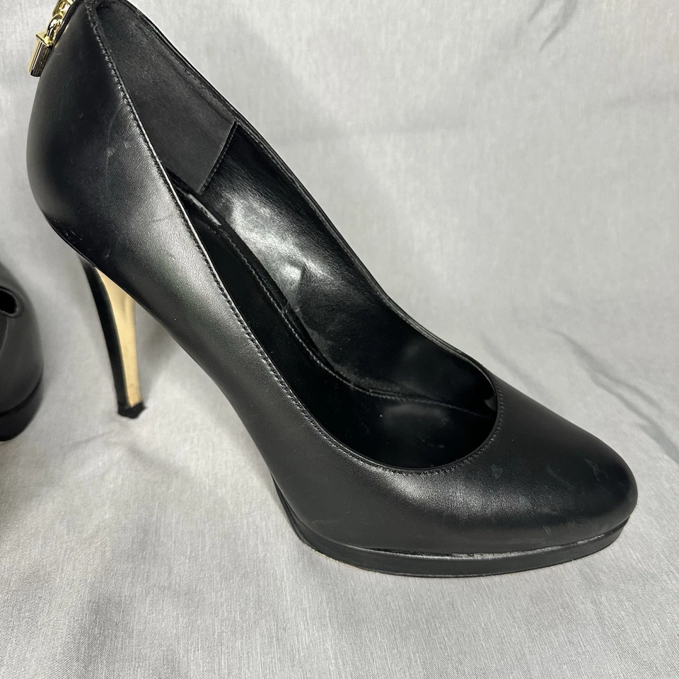 Michael Kors Women’s Black Stilettos Platforms Genuine Leather 7.5 - Image 4 of 4
