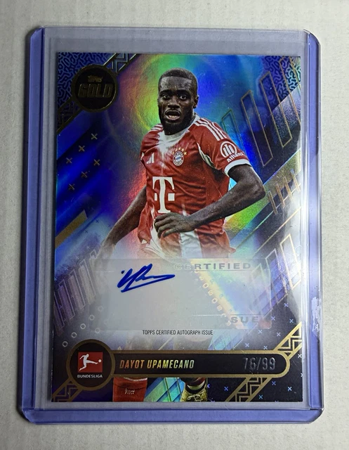 Topps Bundesliga Gold 2025/26 Dayot Upamecano FC Bayern Current Stars Auto 76/99