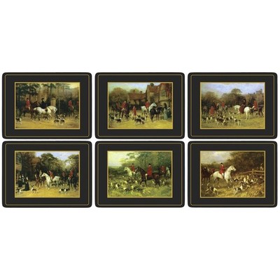 Pimpernel Tally Ho Tischsets 6er Set Korkunterlage Hitzebeständig 30x22,5cm