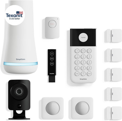 Simplisafe 12 Piece Wireless Home Security System W/Hd Camera - Optional 24/7 Pr