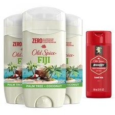 Aluminum Free Deodorant for Men, 24/7 Odor Protection, Fiji Scent, Travel Size