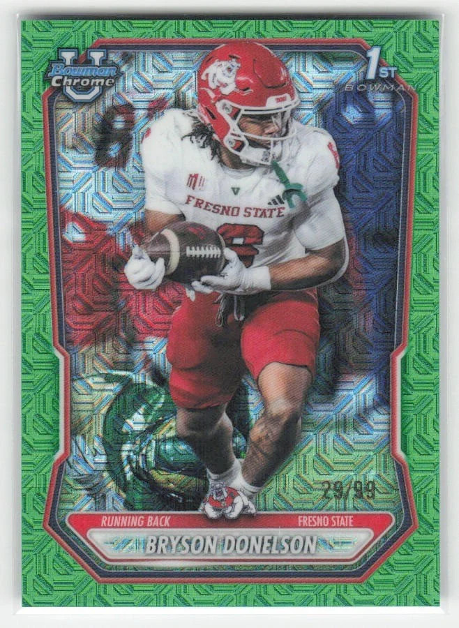 2026 Bowman #BCP-48 Bryson Donelson Chrome Prospects Green Mojo Refractor #29/99