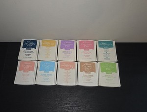 Stampin Up Classic Stampin Pad Lot Of 10 Warm Light & Bright Assorted Colors 