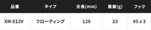 Shimano XM-X12V Togoro Sardine 129F Kaiyodo Flottant Leurre 003 835246 - Photo 4/6