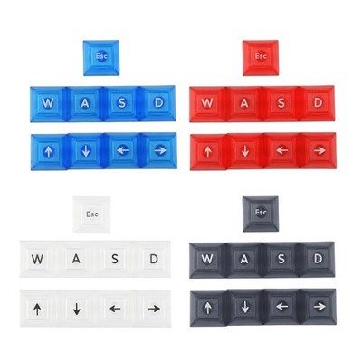 9 Keys DSA WASD/ ESC/ Directions Keycaps Backlit Keycap For Cherry MX Switches